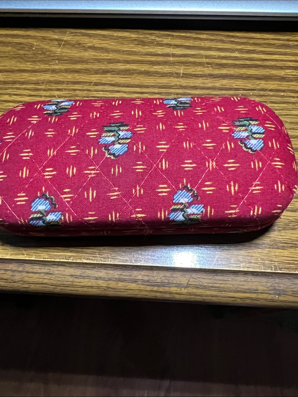 Red Quilted Floral Eyeglass Case - Vera Bradley